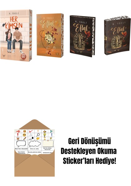 R. Ideli 4 Kitap Set + Okuma Sticker'ları