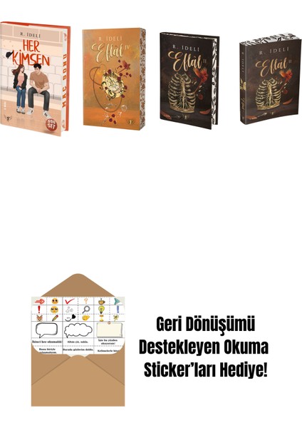 R. Ideli 4 Kitap Set + Okuma Sticker'ları