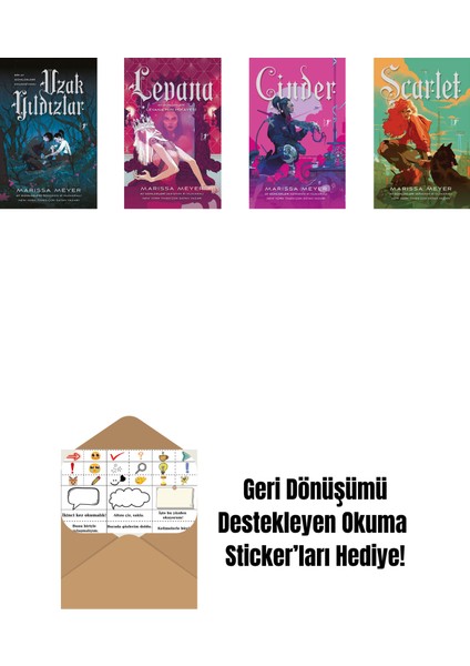 Marissa Meyer 4 Kitap Set + Okuma Sticker'ları