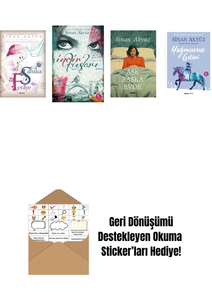 Sinan Akyüz 4 Kitap Set + Okuma Sticker'ları