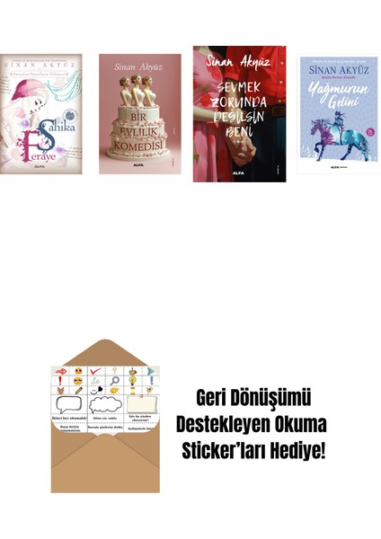 Sinan Akyüz 4 Kitap Set + Okuma Sticker'ları