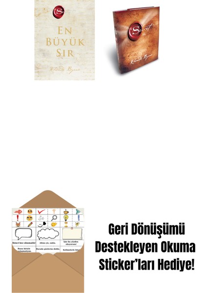 The Secret - En Büyük Sır (Ciltli) + Sır (Ciltli) + Okuma Sticker'ları