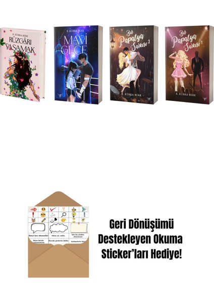K. Kübra Berk 4 Kitap Set + Okuma Sticker'ları