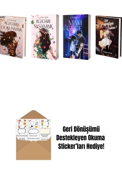 K. Kübra Berk 4 Kitap Set + Okuma Sticker'ları