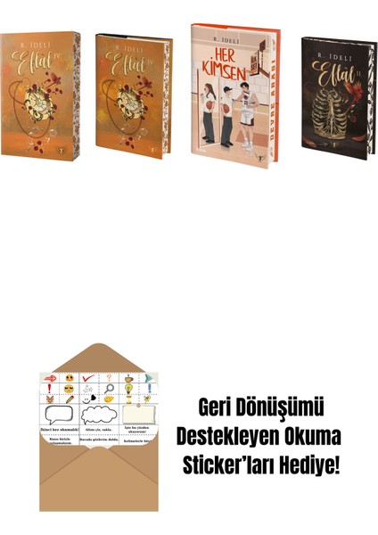 R. Ideli 4 Kitap Set + Okuma Sticker'ları