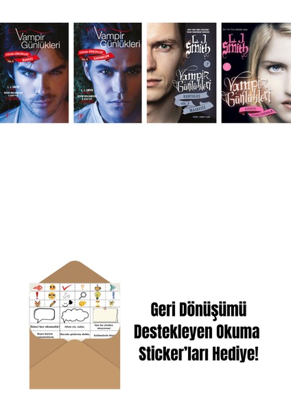 L. J. Smith 4 Kitap Set + Okuma Sticker'ları