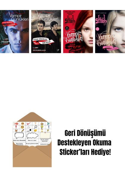 L. J. Smith 4 Kitap Set + Okuma Sticker'ları