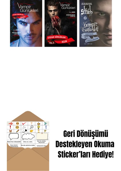 L. J. Smith 3 Kitap Set + Okuma Sticker'ları