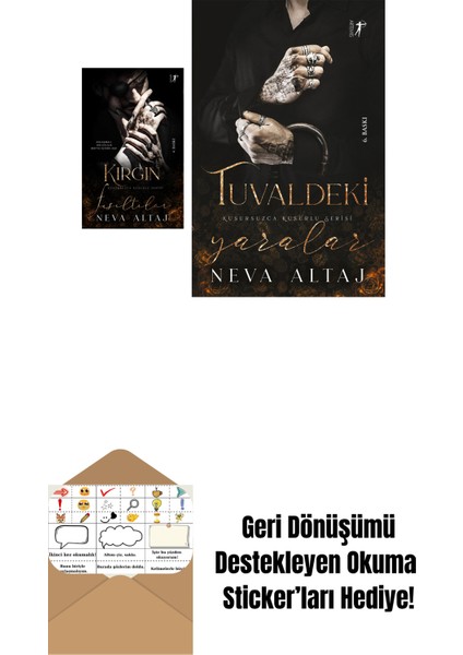 Kırgın Fısıltılar + Tuvaldeki Yaralar + Okuma Sticker'ları