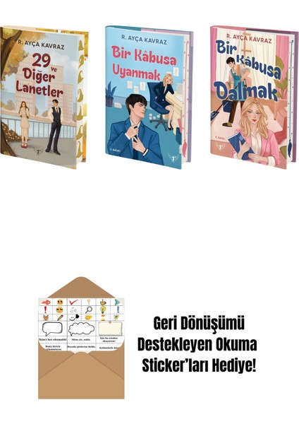 R. Ayça Kavraz 3 Kitap Set + Okuma Sticker'ları