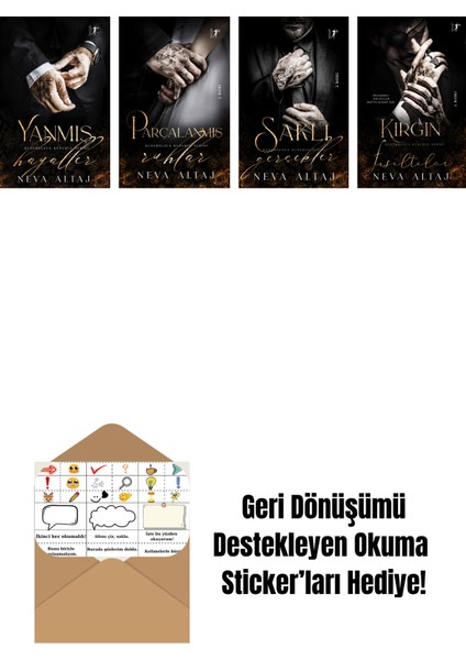 Neva Altaj 4 Kitap Set + Okuma Sticker'ları