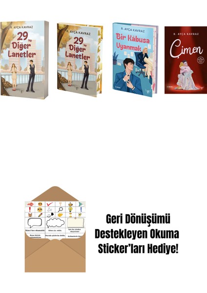 R. Ayça Kavraz 4 Kitap Set + Okuma Sticker'ları