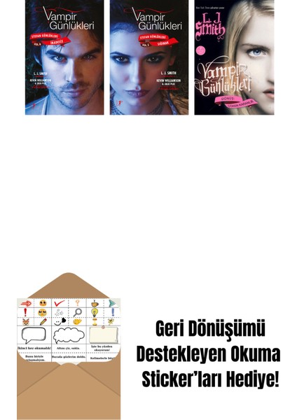 L. J. Smith 3 Kitap Set + Okuma Sticker'ları