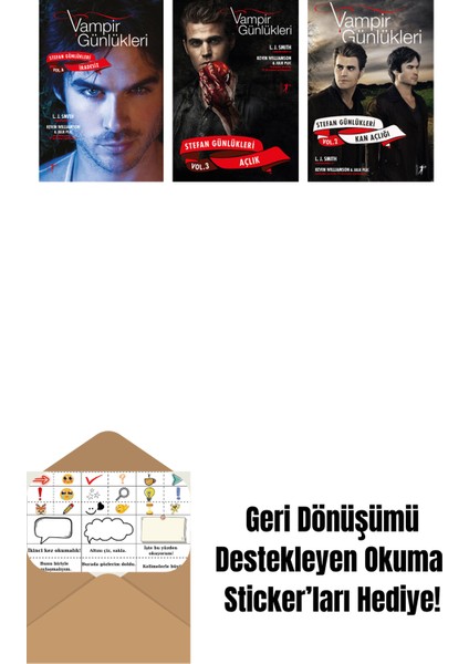 L. J. Smith 3 Kitap Set + Okuma Sticker'ları