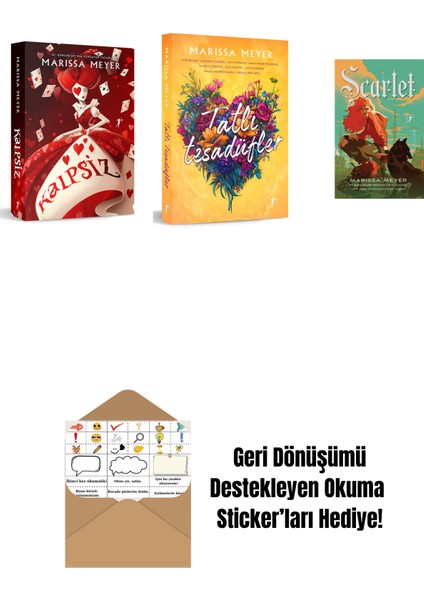 Marissa Meyer 3 Kitap Set + Okuma Sticker'ları
