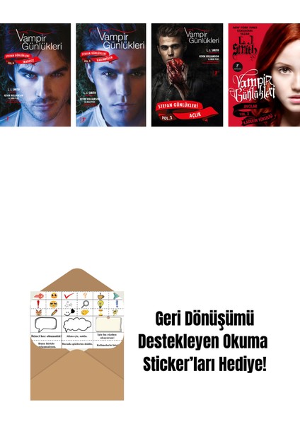 L. J. Smith 4 Kitap Set + Okuma Sticker'ları