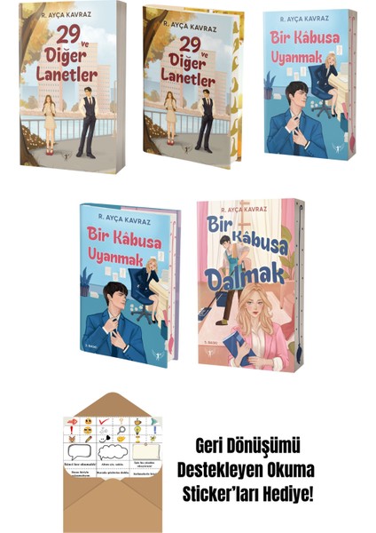 R. Ayça Kavraz 5 Kitap Set + Okuma Sticker'ları