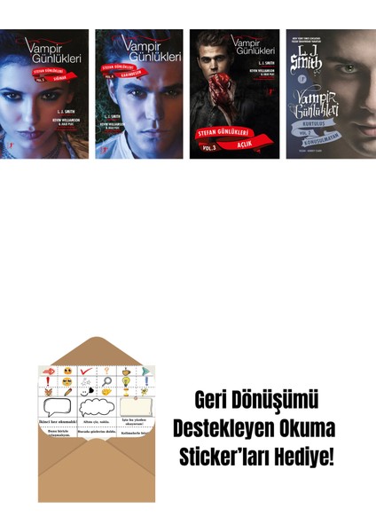 L. J. Smith 4 Kitap Set + Okuma Sticker'ları