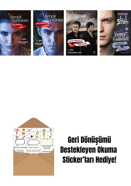 L. J. Smith 4 Kitap Set + Okuma Sticker'ları