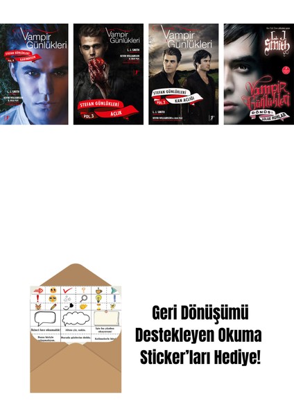 L. J. Smith 4 Kitap Set + Okuma Sticker'ları