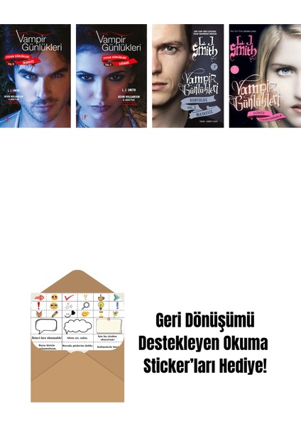 L. J. Smith 4 Kitap Set + Okuma Sticker'ları