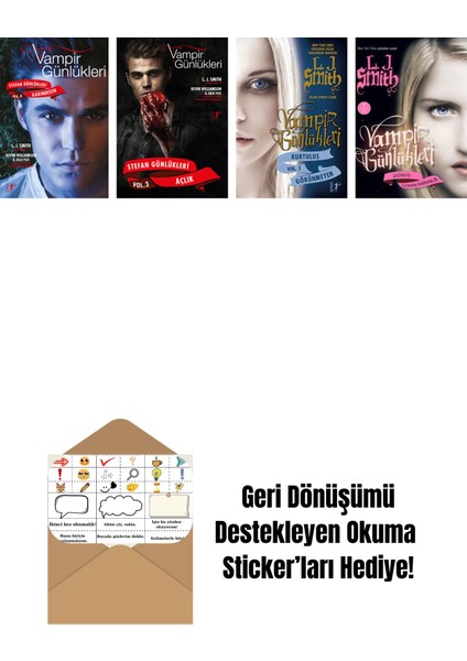 L. J. Smith 4 Kitap Set + Okuma Sticker'ları