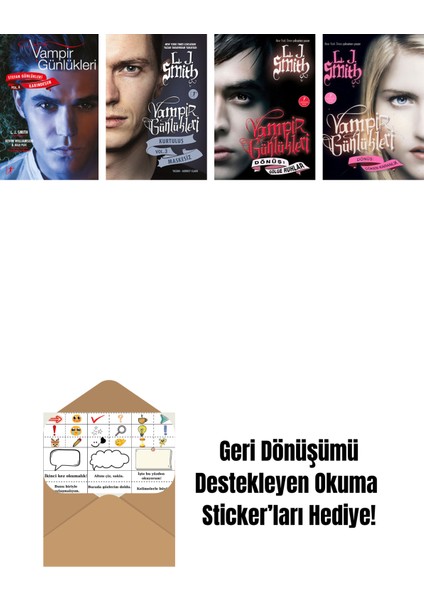 L. J. Smith 4 Kitap Set + Okuma Sticker'ları