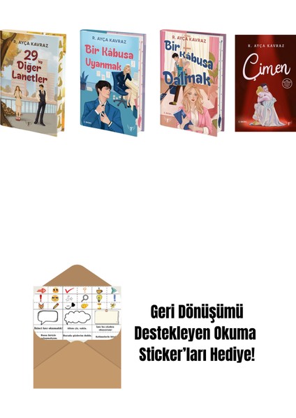 R. Ayça Kavraz 4 Kitap Set + Okuma Sticker'ları
