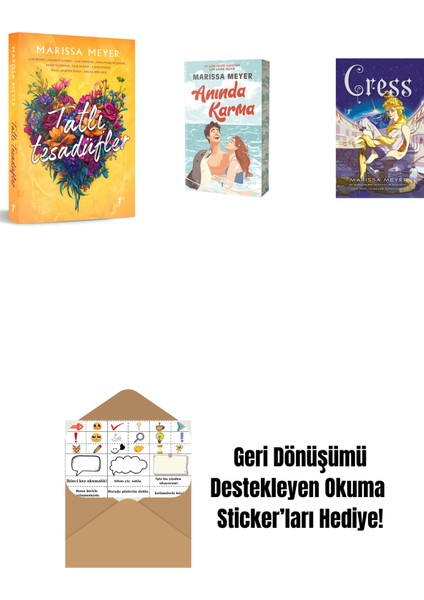 Marissa Meyer 3 Kitap Set + Okuma Sticker'ları