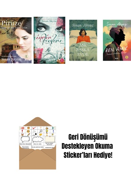 Sinan Akyüz 4 Kitap Set + Okuma Sticker'ları