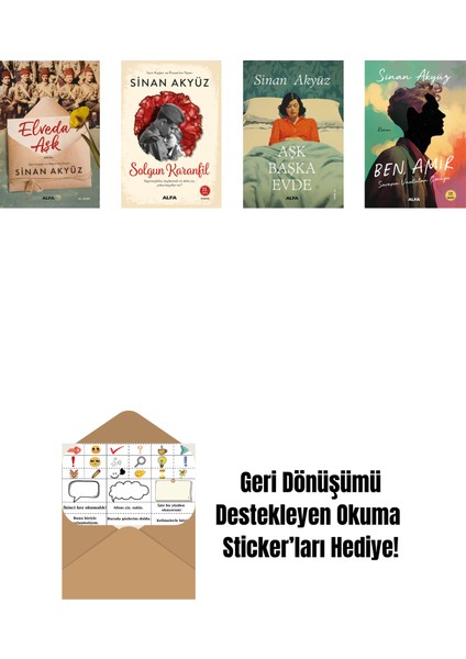 Sinan Akyüz 4 Kitap Set + Okuma Sticker'ları