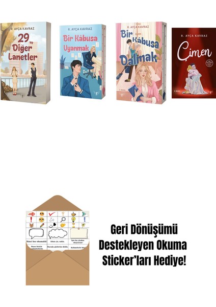 R. Ayça Kavraz 4 Kitap Set + Okuma Sticker'ları