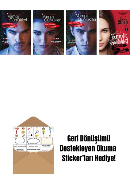 L. J. Smith 4 Kitap Set + Okuma Sticker'ları