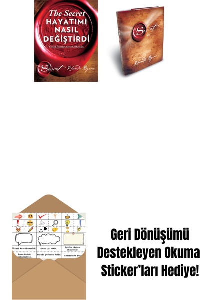 The Secret - Hayatımı Nasıl Değiştirdi (Ciltli) + Sır (Ciltli) + Okuma Sticker'ları