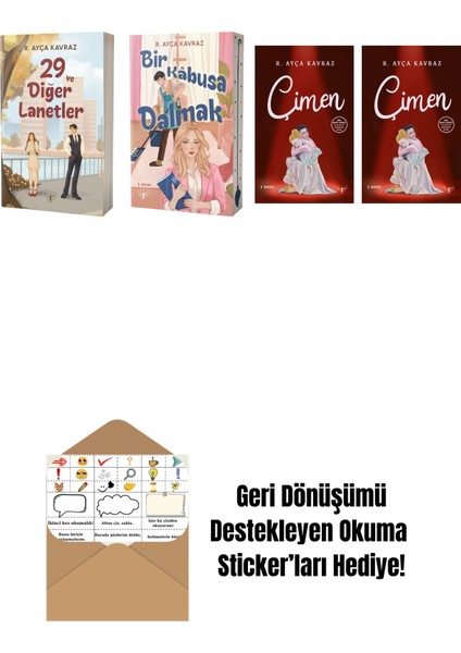 R. Ayça Kavraz 4 Kitap Set + Okuma Sticker'ları