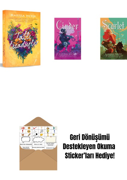 Marissa Meyer 3 Kitap Set + Okuma Sticker'ları