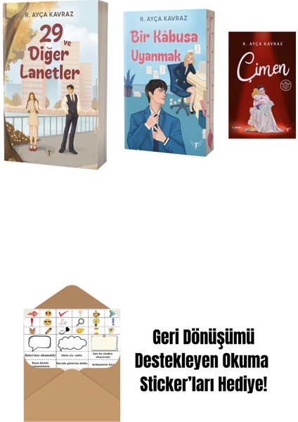 R. Ayça Kavraz 3 Kitap Set + Okuma Sticker'ları