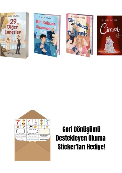 R. Ayça Kavraz 4 Kitap Set + Okuma Sticker'ları