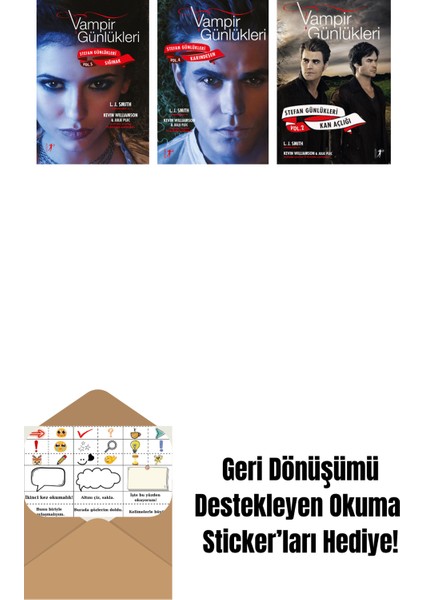 L. J. Smith 3 Kitap Set + Okuma Sticker'ları