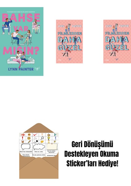 Lynn Painter 3 Kitap Set + Okuma Sticker'ları