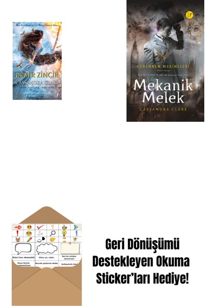 Demir Zincir (Ciltli) + Mekanik Melek (Ciltli) + Okuma Sticker'ları