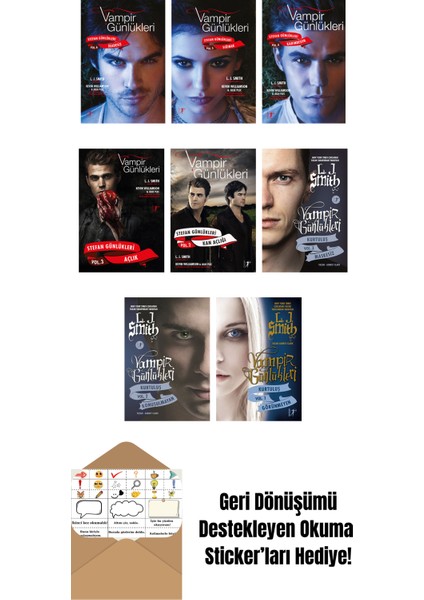L. J. Smith 8 Kitap Set + Okuma Sticker'ları