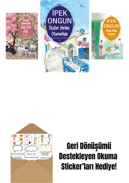 Ipek Ongun 3 Kitap Set + Okuma Sticker'ları