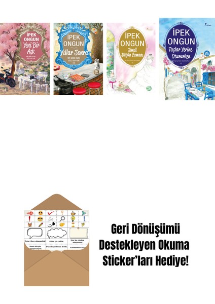 Ipek Ongun 4 Kitap Set + Okuma Sticker'ları