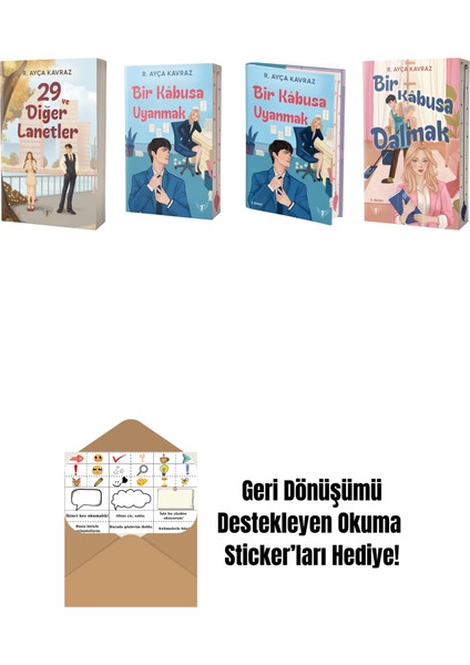 R. Ayça Kavraz 4 Kitap Set + Okuma Sticker'ları