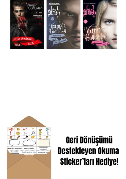 L. J. Smith 3 Kitap Set + Okuma Sticker'ları