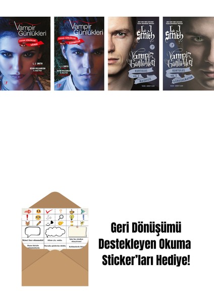 L. J. Smith 4 Kitap Set + Okuma Sticker'ları