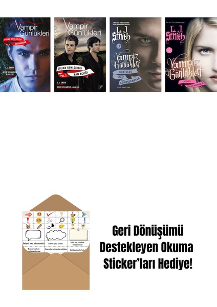 L. J. Smith 4 Kitap Set + Okuma Sticker'ları