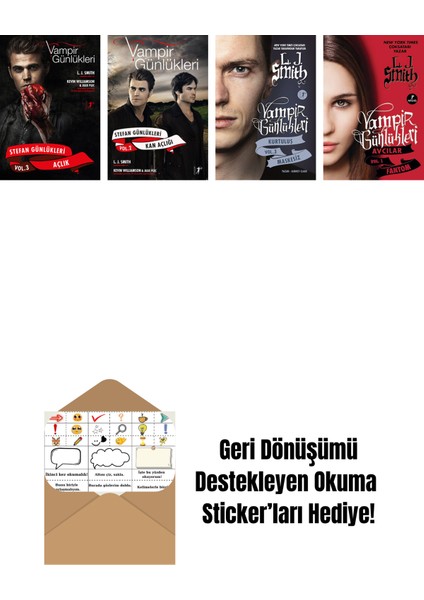 L. J. Smith 4 Kitap Set + Okuma Sticker'ları