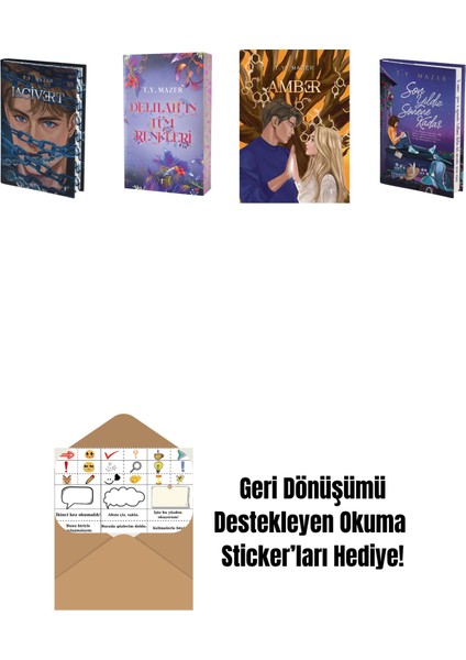 T. Y. Mazer 4 Kitap Set + Okuma Sticker'ları